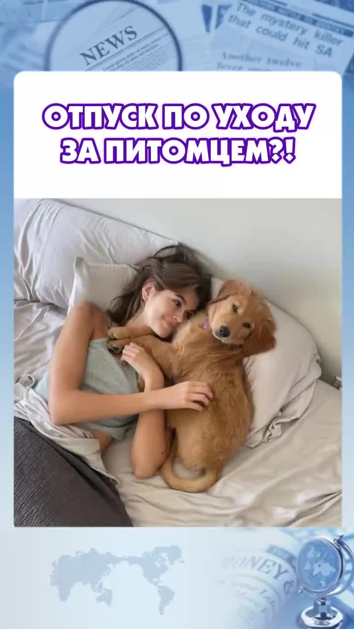 ОТПУСК по уходу за ЖИВОТНЫМ?!😮
